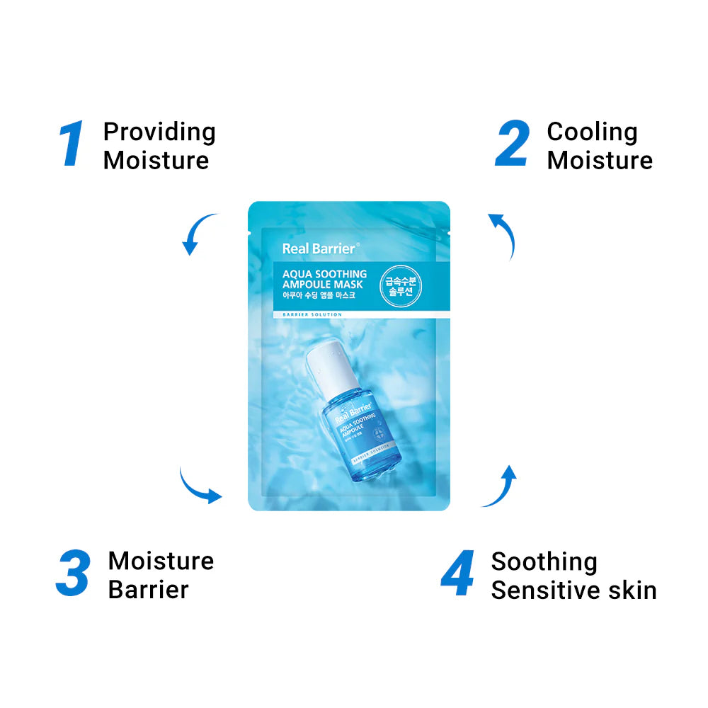 Real Barrier Aqua Soothing Ampoule Mask 28ml