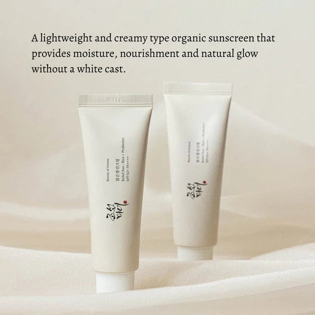 Beauty of Joseon Relief Sun : Rice + Probiotics Sunscreen SPF50+ PA++++ 50ml