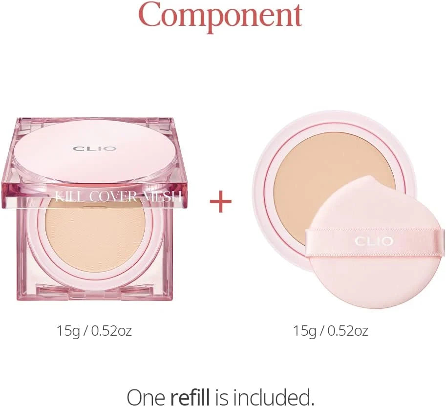 CLIO - Kill Cover Mesh Glow Cushion Set (with refill) 21 N linen