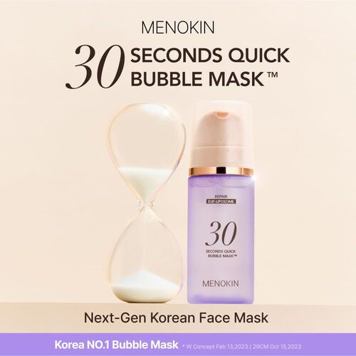 MENOKIN 30 Seconds Quick Bubble Mask 95ml #REPAIR