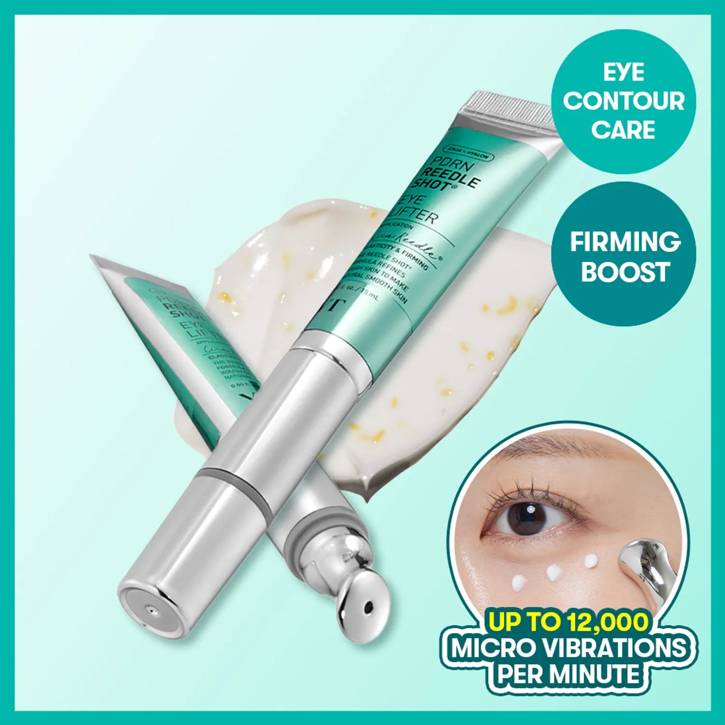 VT Cosmetics Cica x Hyalon PDRN Reedle Shot Eye Lifter