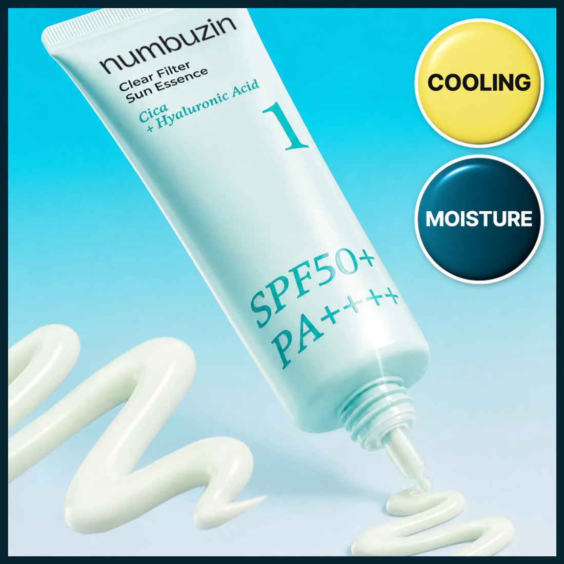 Numbuzin Clear Filter Sun Essence SPF50+ PA++++ – Cooling, Moisturizing Sun Protection