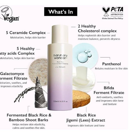 HARUHARU WONDER BLACK RICE PROBIOTICS BARRIER ESSENCE 120ML