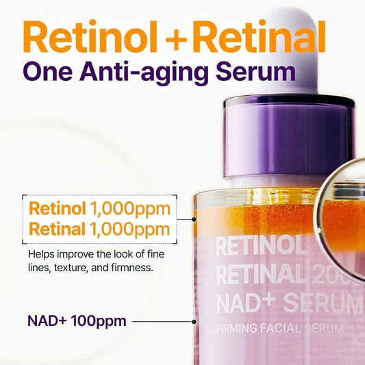 PURITO Retinol 0.1% + Retinal 0.1% Serum for Sensitive Skin 30 ml