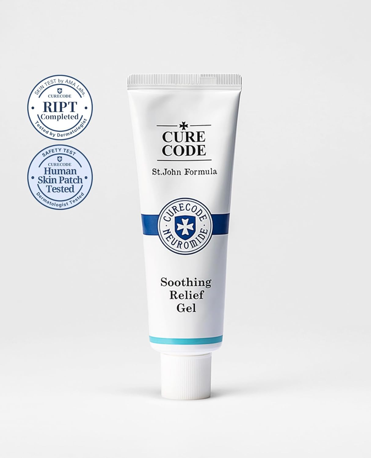 CURECODE Soothing Relief Gel with Neuromide, encourages ceramide, Microbiome Science soothes sensitive & dry skin, strengthen repair skin barrier (80ml)
