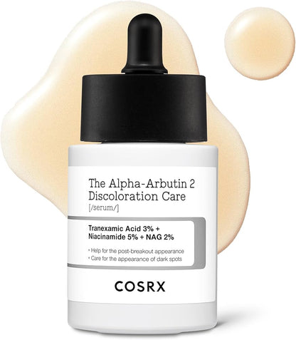 COSRX 2% Alpha Arbutin Discoloration Care Face Serum with Niacinamide, Glutathione & Tranexamic Acid, 1.7 fl oz
