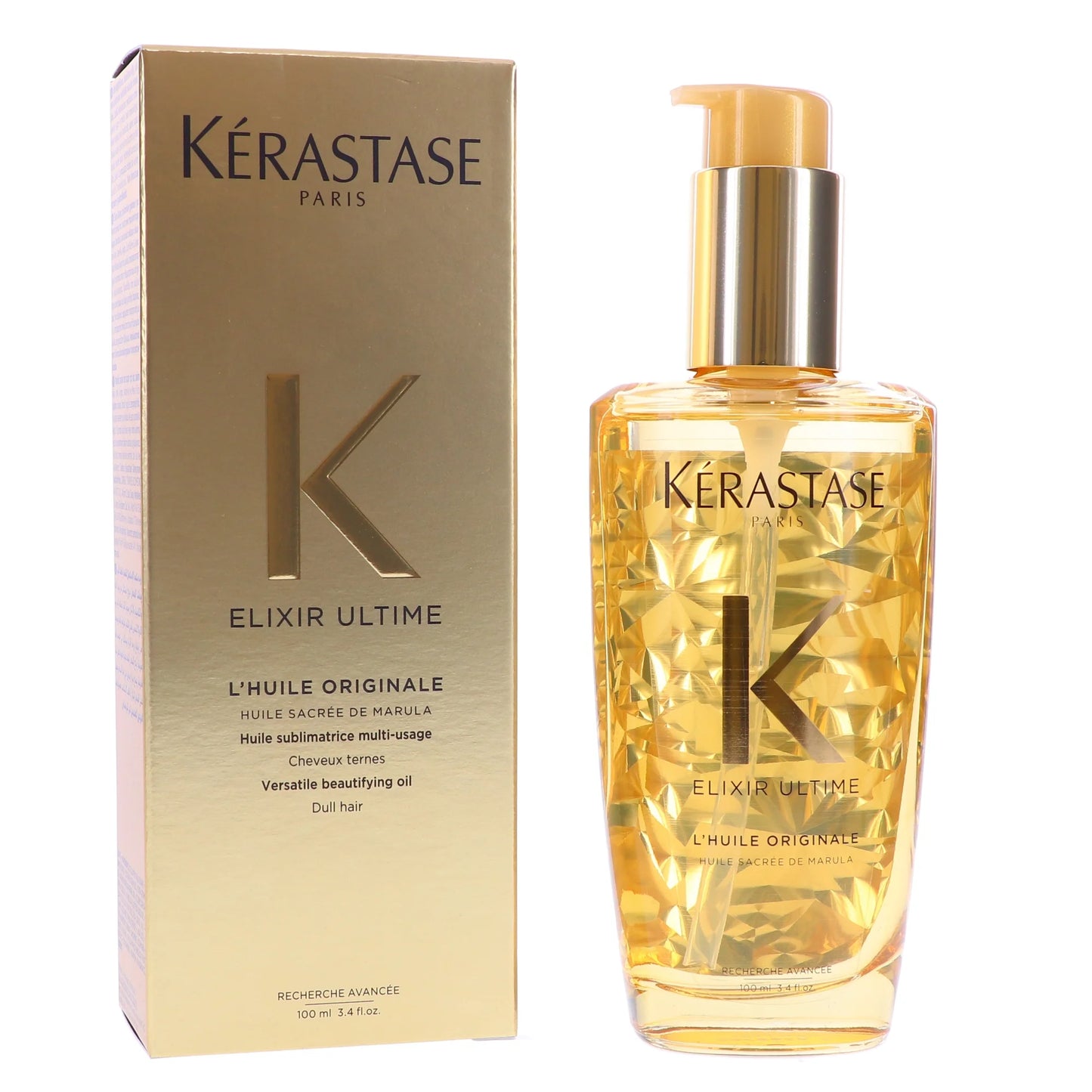 Kerastase Elixir Ultime L'huile Original Beautifying Hair Oil 3.4 oz 100 ml