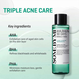SOME BY MI, AHA. BHA. PHA 30 Days Miracle Toner, 5.07 fl oz (150 ml)
