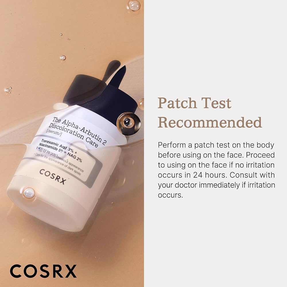 COSRX 2% Alpha Arbutin Discoloration Care Face Serum with Niacinamide, Glutathione & Tranexamic Acid, 1.7 fl oz