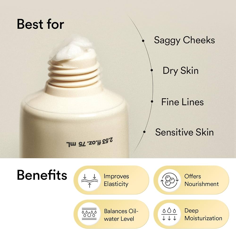 Abib Jericho Rose Cream 2.53 fl oz, Moisturizer for Dry and Aging Skin, Korean Skincare 75 ml