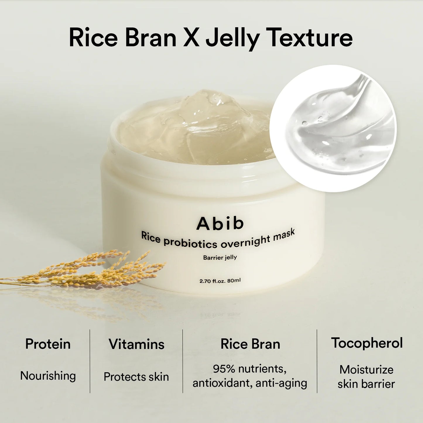 Abib Rice Probiotics Overnight Mask Barrier Jelly