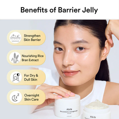 Abib Rice Probiotics Overnight Mask Barrier Jelly