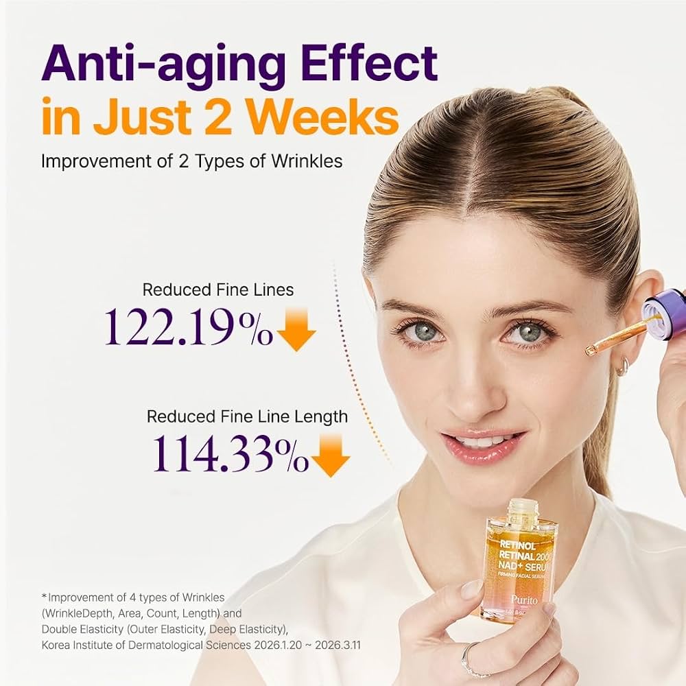PURITO Retinol 0.1% + Retinal 0.1% Serum for Sensitive Skin 30 ml