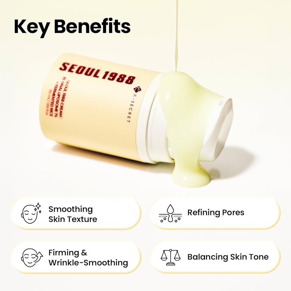 K-SECRET SEOUL 1988 CREAM : RETINAL LIPOSOME 1% + FERMENTED RICE 50ML