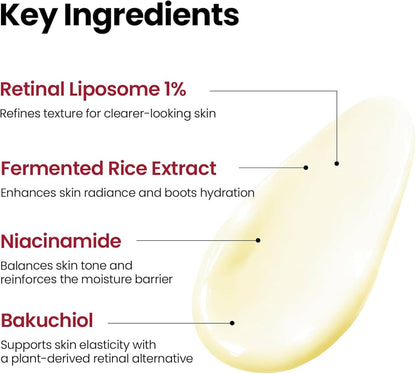 K-SECRET SEOUL 1988 CREAM : RETINAL LIPOSOME 1% + FERMENTED RICE 50ML