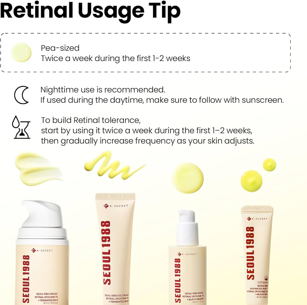 K-SECRET SEOUL 1988 CREAM : RETINAL LIPOSOME 1% + FERMENTED RICE 50ML