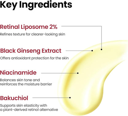 KSECRET SEOUL1988 SERUM: RETINAL LIPOSOME 2% + BLACK GINSENG 30 ml