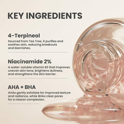AXIS-Y Spot The Difference Blemish Spot Treatment - 4-Terpineol 2% Niacinamide AHA BHA Soothes Breakouts & Skin Barrier Repair - Vegan Korean Skin Care Face Serum (0.50 fl. oz.)