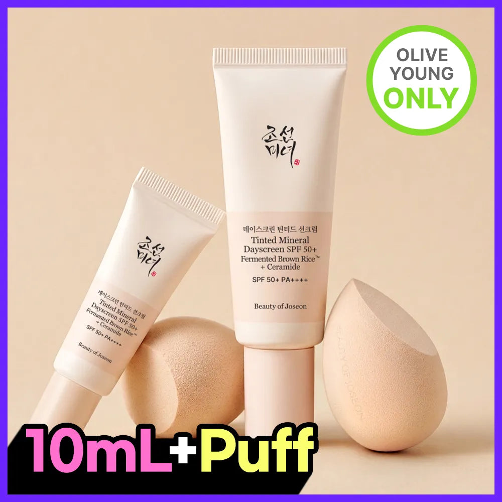 Beauty of Joseon Tinted Mineral Dayscreen (+10ml + puff) ( olive young set) 21W