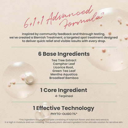 AXIS-Y Spot The Difference Blemish Spot Treatment - 4-Terpineol 2% Niacinamide AHA BHA Soothes Breakouts & Skin Barrier Repair - Vegan Korean Skin Care Face Serum (0.50 fl. oz.)