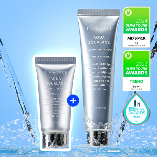 S.NATURE Aqua Squalane Moisturizing Cream 60mL +30 ml