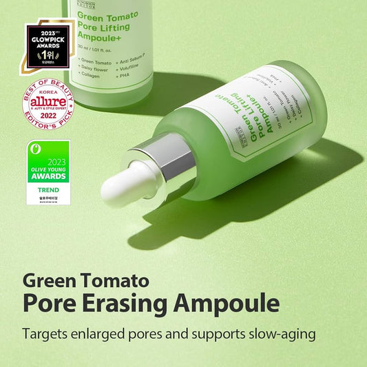 SUNGBOON EDITOR Green Tomato Pore Lifting Ampoule (OLIVE YOUNG set) 30ml+30ml+10ml (70ml)