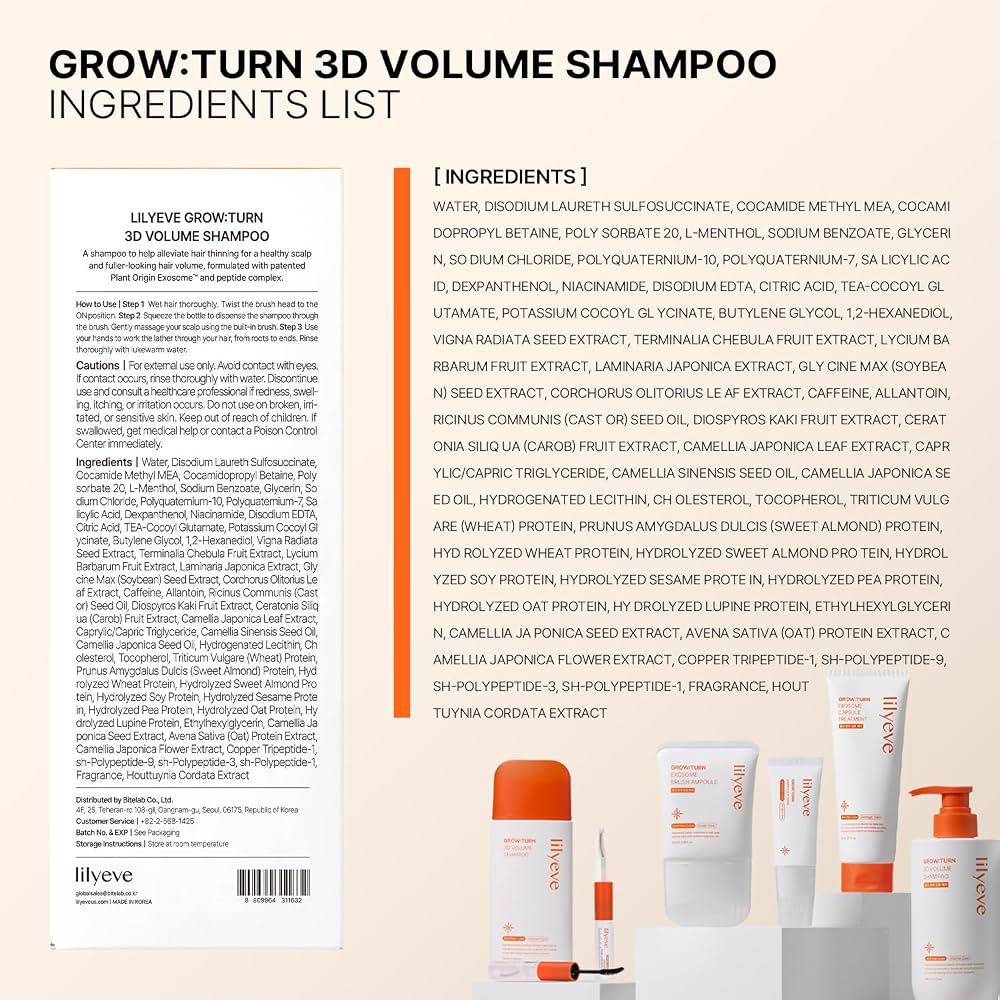 lilyeve GROWTURN 3D Volume Brush Shampoo 200 ml