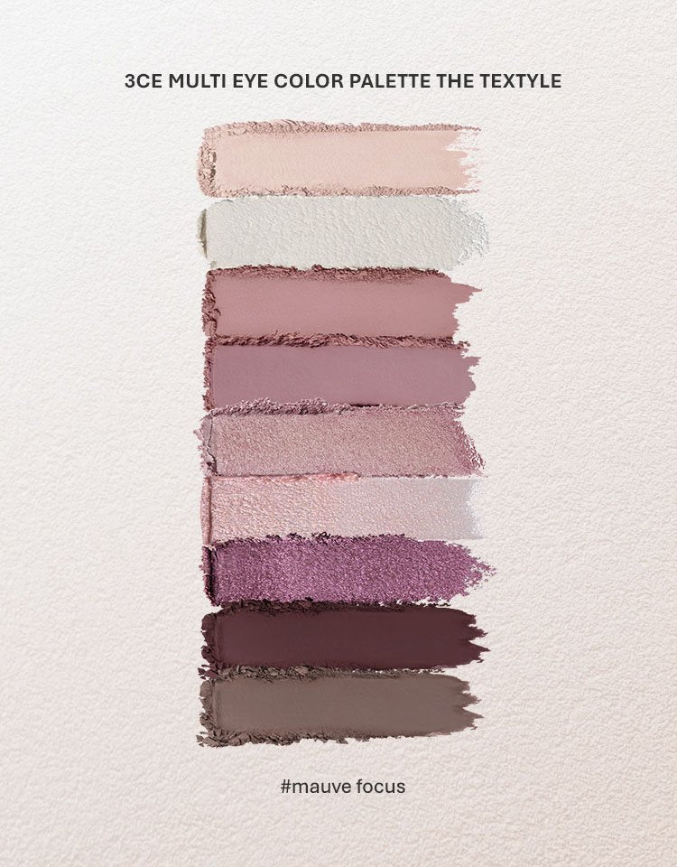 3CE MULTI EYE COLOR PALETTE THE TEXTILE (MAUVE FOCUS)