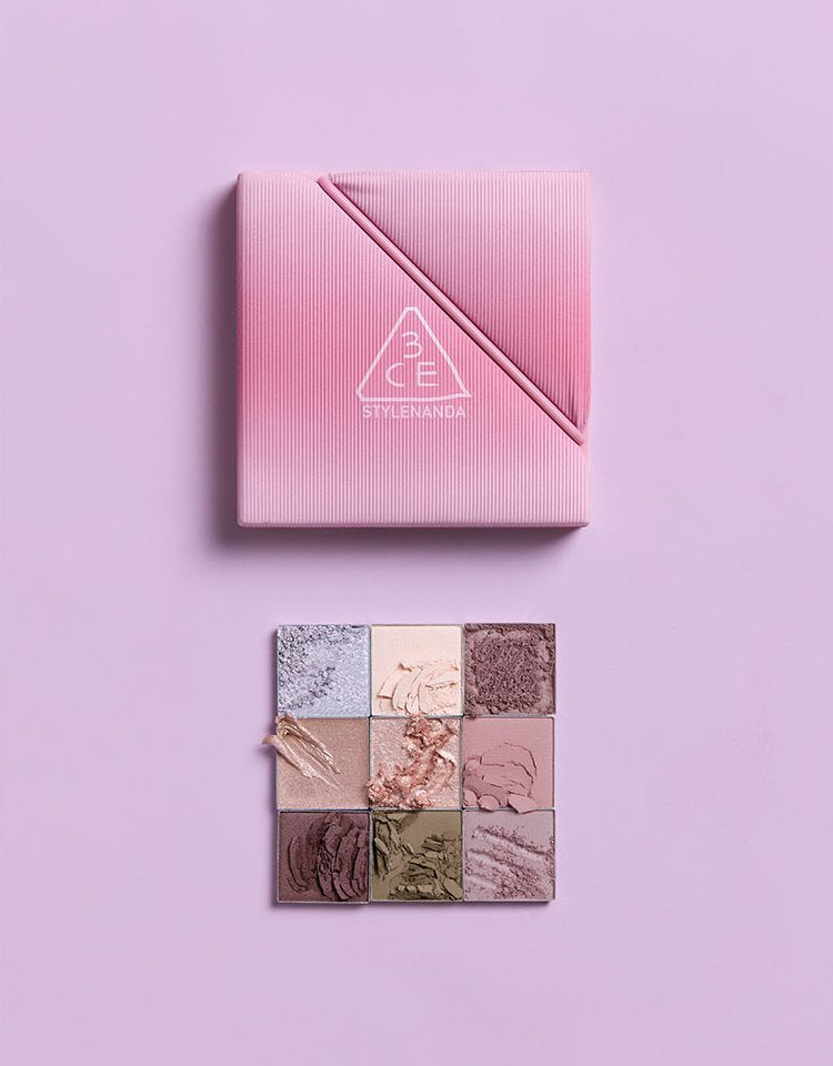 3CE Multi Eye Color Palette The Textile olive young (set) cooltral pink