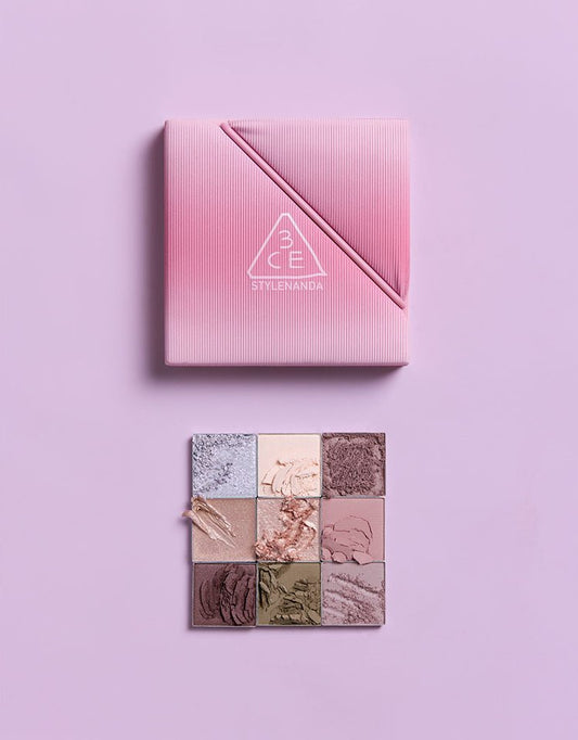 3CE Multi Eye Color Palette The Textile olive young (set) cooltral pink