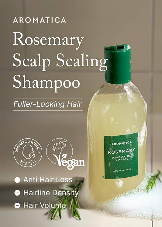 Aromatica Scalp Scaling Shampoo, Rosemary, 13.5 fl oz (400 ml)