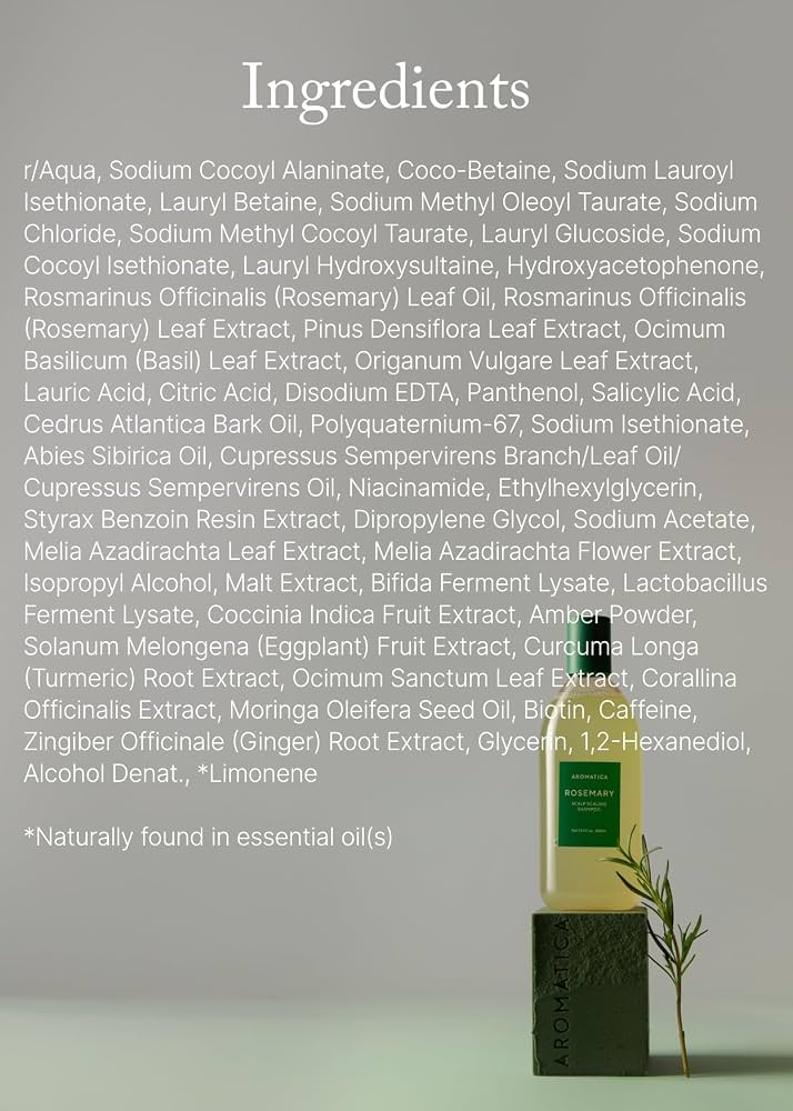 Aromatica Scalp Scaling Shampoo, Rosemary, 13.5 fl oz (400 ml)