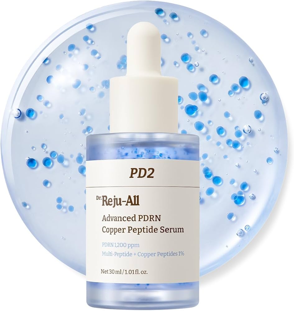 Dr.Reju-All Advanced PDRN Copper Peptide Serum – GHK-Cu with PDRN Serum for Face – Copper Peptides for Firming & Skin Elasticity – with Hyaluronic Acid & Hydrolyzed Collagen Peptides – 1.01 Fl Oz 30 ml ( preorder coming in 2 weeks)