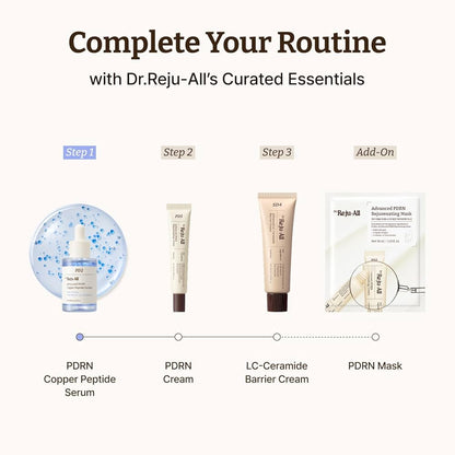 Dr.Reju-All Advanced PDRN Copper Peptide Serum – GHK-Cu with PDRN Serum for Face – Copper Peptides for Firming & Skin Elasticity – with Hyaluronic Acid & Hydrolyzed Collagen Peptides – 1.01 Fl Oz 30 ml ( preorder coming in 2 weeks)