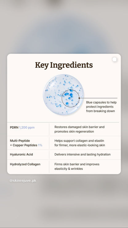 Dr.Reju-All Advanced PDRN Copper Peptide Serum – GHK-Cu with PDRN Serum for Face – Copper Peptides for Firming & Skin Elasticity – with Hyaluronic Acid & Hydrolyzed Collagen Peptides – 1.01 Fl Oz 30 ml ( preorder coming in 2 weeks)