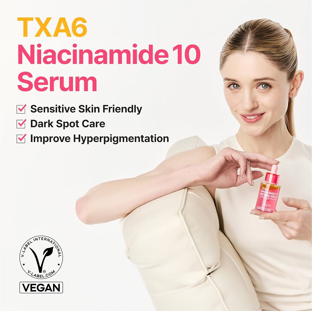 PURITO TXA 6% + Niacinamide 10% Facial Serum | for Dark Spots, Hyperpigmentation, Uneven Skin Tone | High-Concentration Tranexamic Acid | Korean Skincare, 30mL