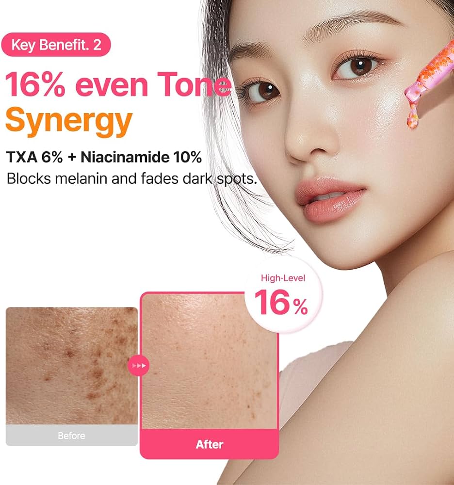 PURITO TXA 6% + Niacinamide 10% Facial Serum | for Dark Spots, Hyperpigmentation, Uneven Skin Tone | High-Concentration Tranexamic Acid | Korean Skincare, 30mL