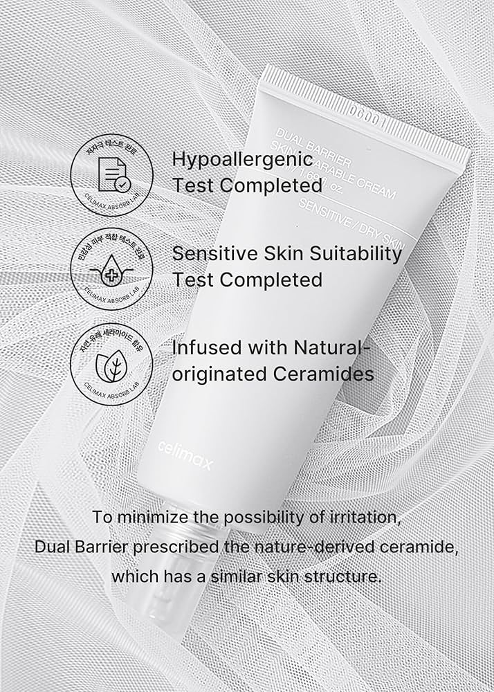 Celimax Dual Barrier Skin Wearable Cream , Repairing, Day & Night Cream, 50ml