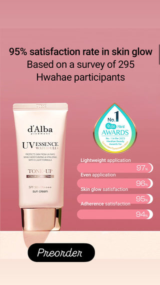d'Alba [PINK CORRECTING] Waterfull Tone-Up Sun Cream