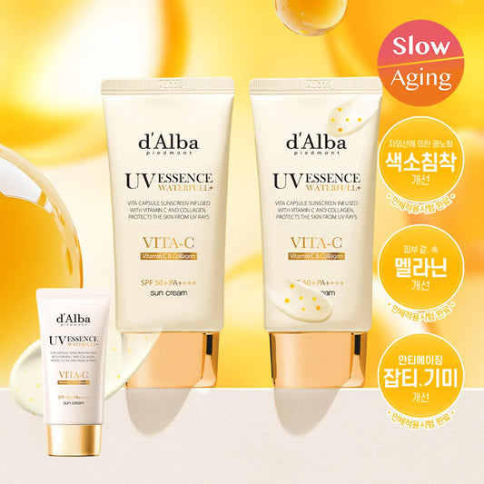 dalba Waterfull UV Essence Vitamin C & Collagen 50ml Duo Set