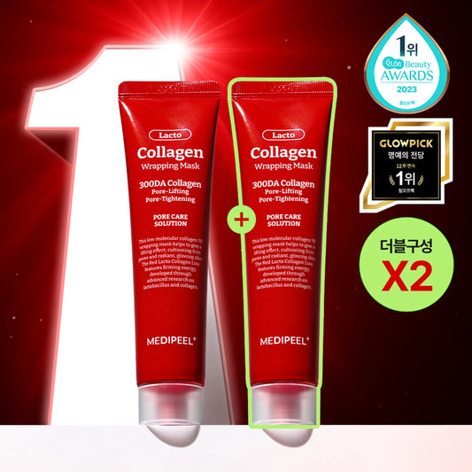 MEDI-PEEL Red Lacto Collagen Wrapping Mask 70mL ( single from the olive young set)