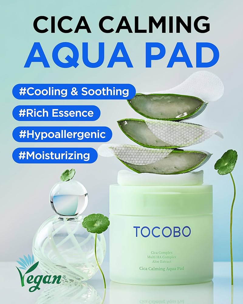 TOCOBO CICA Calming Aqua Toner Pad , 60 Pads