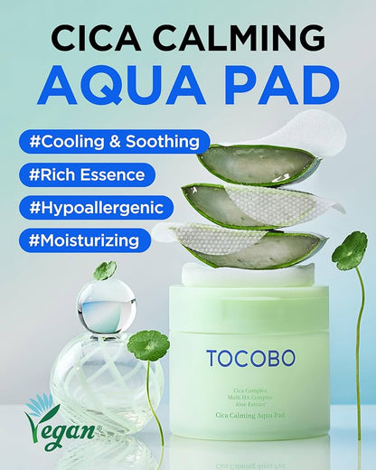 TOCOBO CICA Calming Aqua Toner Pad , 60 Pads
