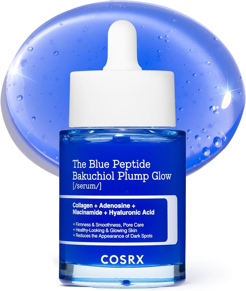 COSRX The Blue Copper Peptide Bakuchiol Serum, Glow & Plumping, 1.69 Fl Oz 50 ml