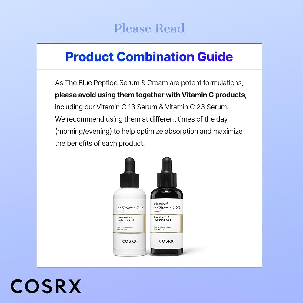 COSRX The Blue Copper Peptide Bakuchiol Serum, Glow & Plumping, 1.69 Fl Oz 50 ml