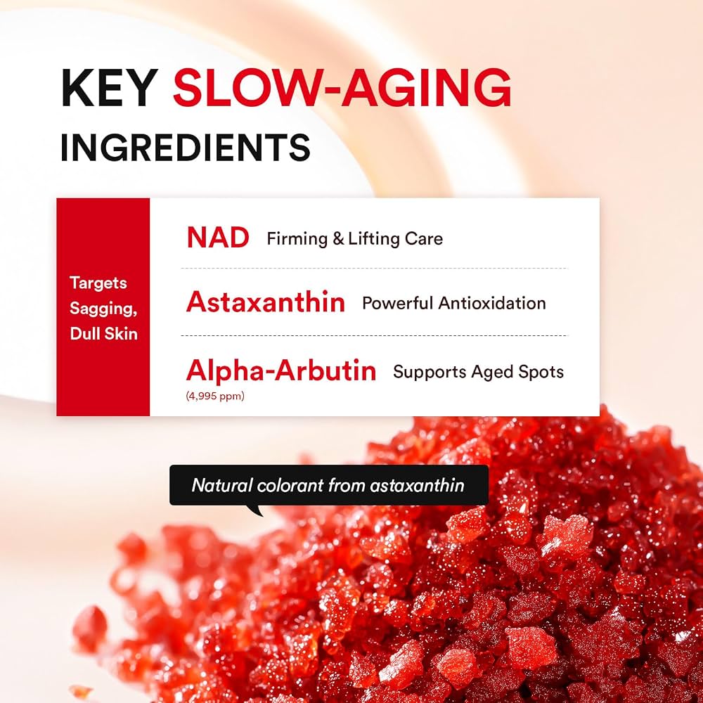 Abib ASTA-NAD Red Effect Serum 1.05 Pump – NAD+ 1% & Astaxanthin 0.05% (30 ml)