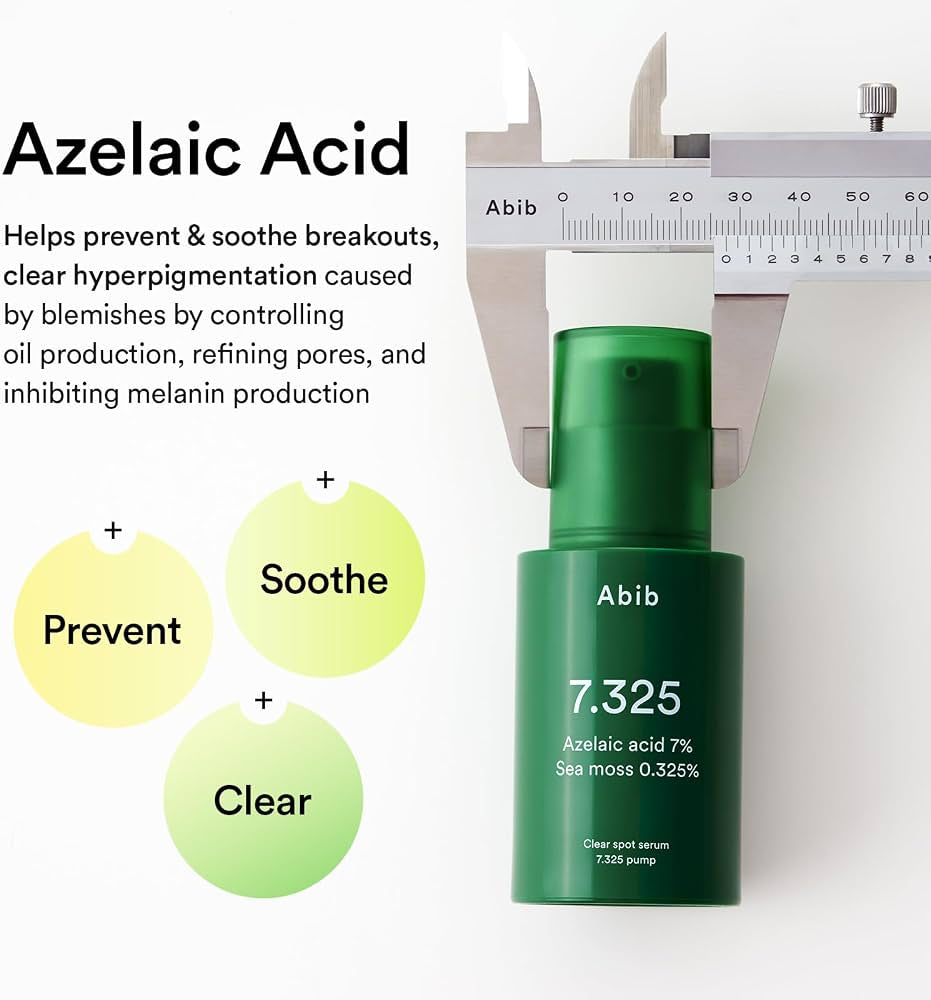 Abib Clear Spot Serum 7.325 pump | Azelaic Acid Serum for Blemish-Prone Skin, 1.01 fl oz (30ml)