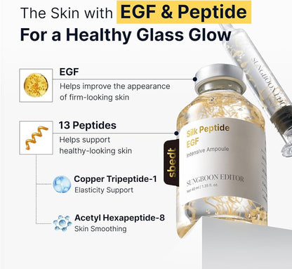 SUNGBOON EDITOR Silk Peptide EGF Heart Fit Volume Lifting Ampoule 40ml*2ea Set 3items (winnie the pooh) delivery : after 12 july, preorder