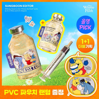 SUNGBOON EDITOR Silk Peptide EGF Heart Fit Volume Lifting Ampoule 40ml*2ea Set 3items (winnie the pooh) delivery : after 12 july, preorder