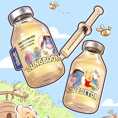 SUNGBOON EDITOR Silk Peptide EGF Heart Fit Volume Lifting Ampoule 40ml*2ea Set 3items (winnie the pooh) delivery : after 12 july, preorder
